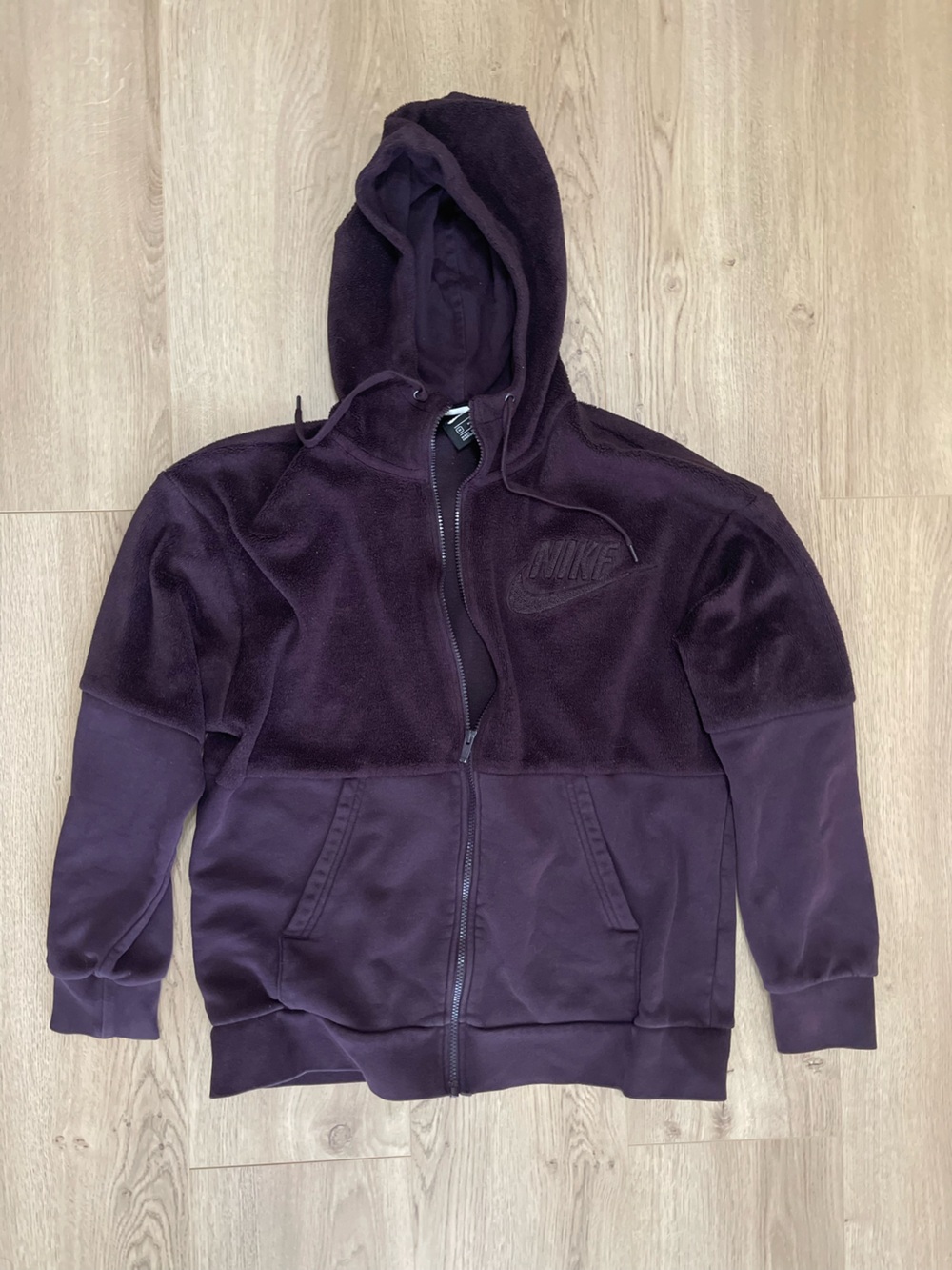 Nike Men's Deep Plum Full-Zip Hoodie Jacket (M)